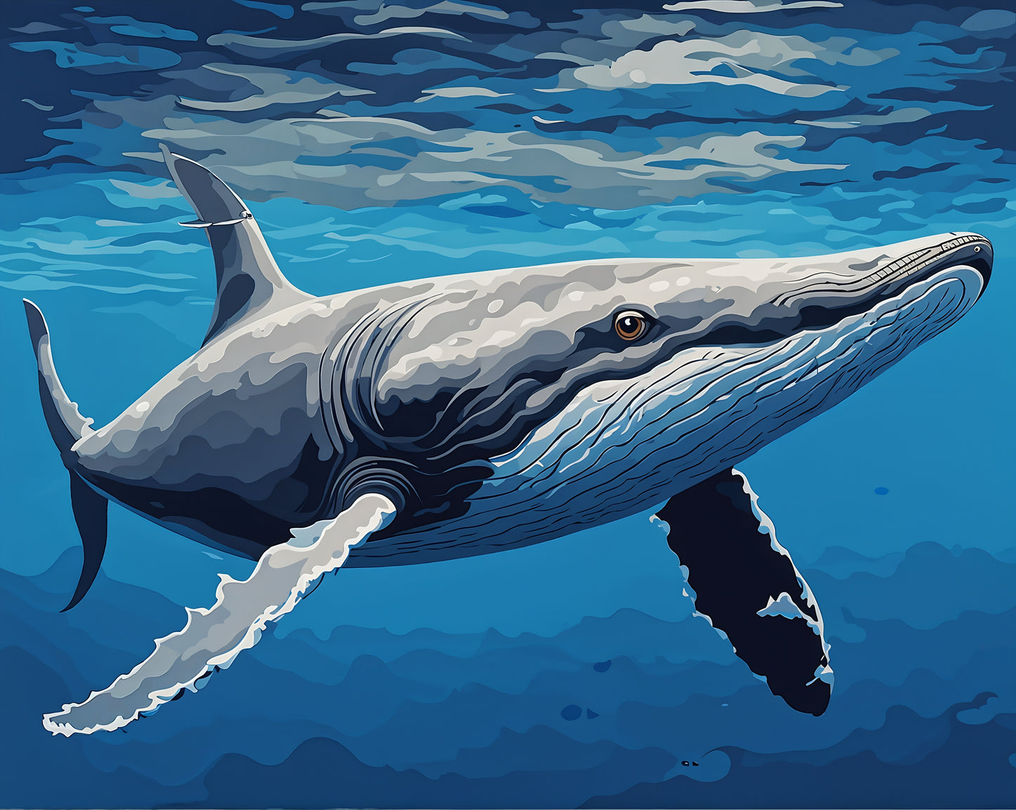 Blue Whale PD (3) - Van-Go Paint-By-Number Kit