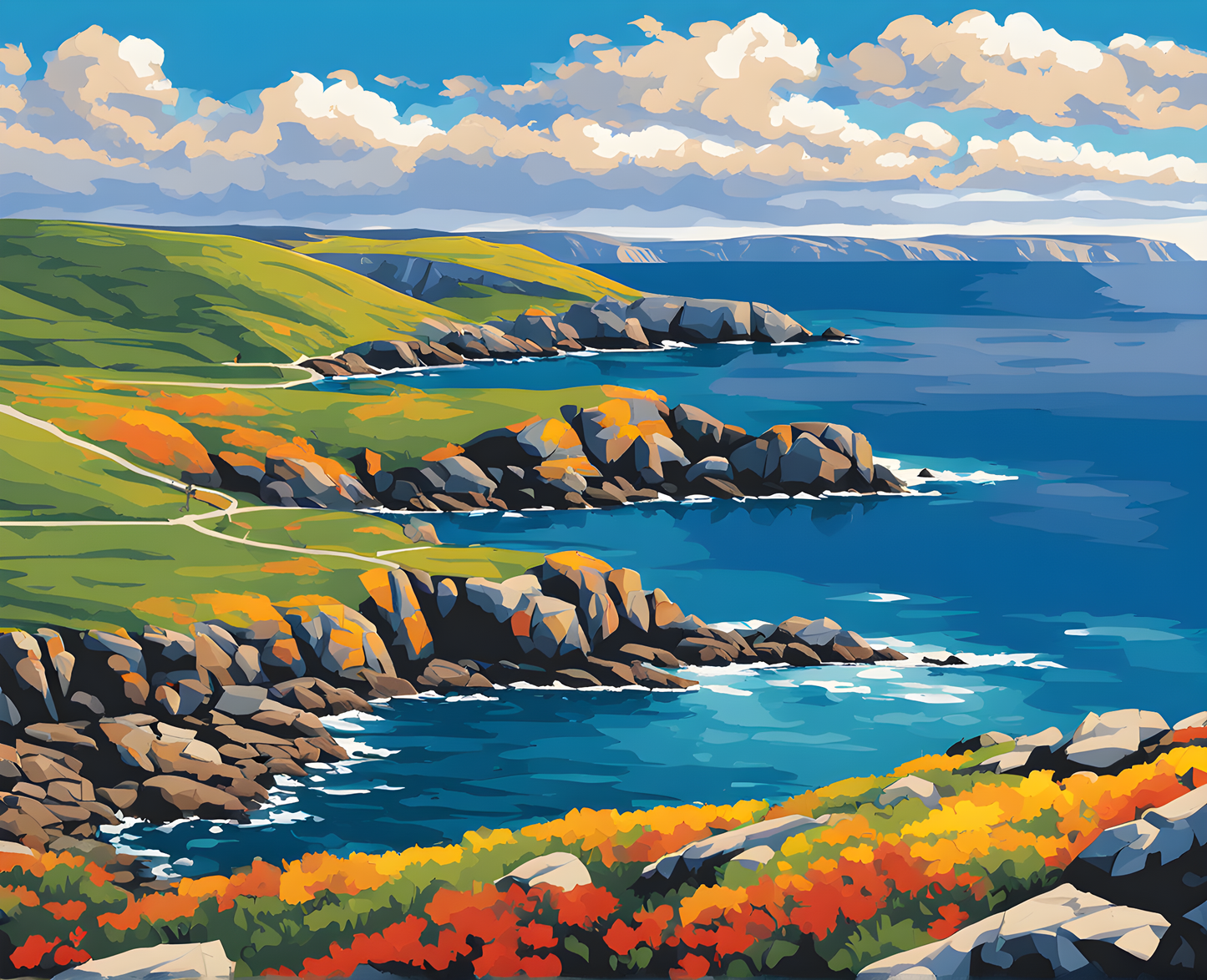 Canada Collection - Bonavista Peninsula, Newfoundland (49) - Van-Go Paint-By-Number Kit