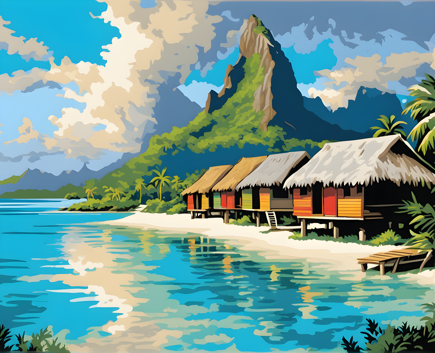 Amazing Places OD (370) - Bora Bora, French Polynesia - Van-Go Paint-By-Number Kit