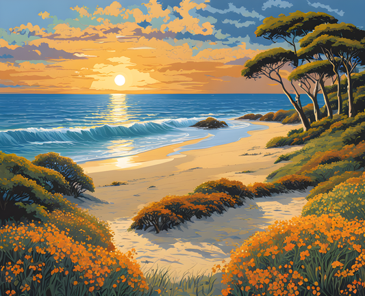 Australia Collection PD (89) - Botany Bay National Park, NSW - Van-Go Paint-By-Number