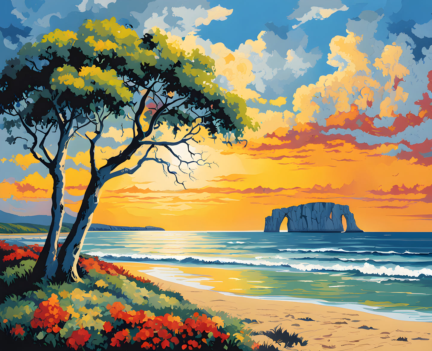 Australia Collection PD (91) - Botany Bay National Park, NSW - Van-Go Paint-By-Number