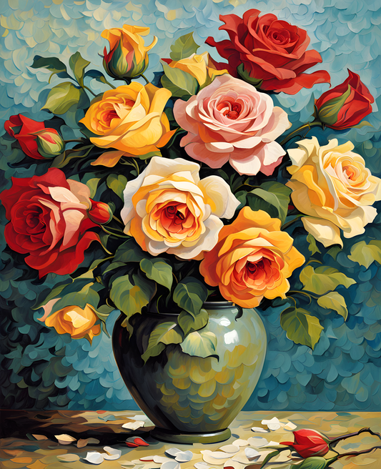 Bouquet of roses PD (3) - Van-Go Paint-By-Number Kit