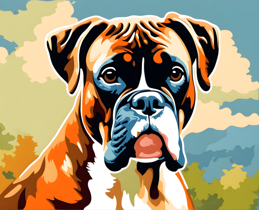 Dogs Collection PD (12) - Boxer - Van-Go Paint-By-Number Kit