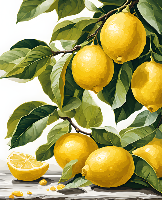 Branch of lemons PD (1) - Van-Go Paint-By-Number Kit