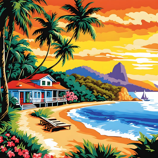 Brazil Collection OD (5) - Brazilian Vacation - Van-Go Paint-By-Number Kit