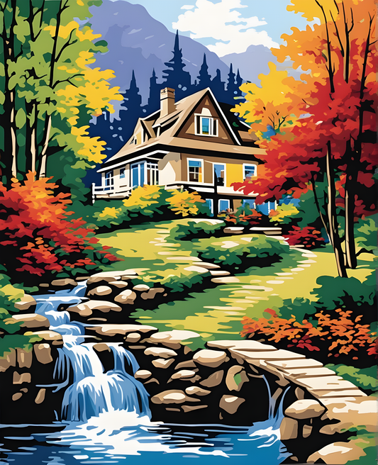 Breathtaking Retreat (1) - Van-Go Paint-By-Number Kit