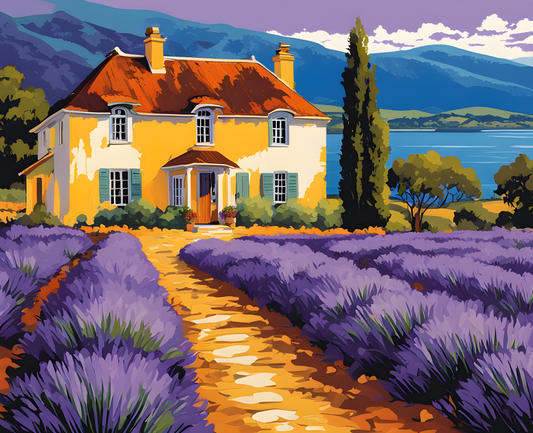 Australia Collection PD (69) - Bridestowe Lavender Estate, TAS - Van-Go Paint-By-Number