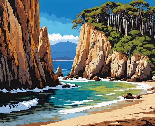 Australia Collection PD (38) - Bruny Island, TAS - Van-Go Paint-By-Number