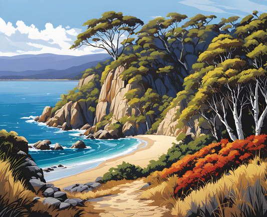 Australia Collection PD (39) - Bruny Island, TAS - Van-Go Paint-By-Number