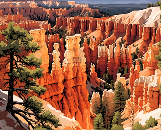 Amazing Places OD (476) - Bryce Canyon National Park, USA - Van-Go Paint-By-Number Kit