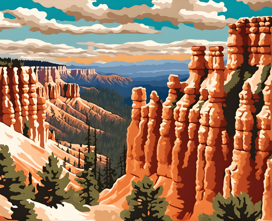 Amazing Places OD (475) - Bryce Canyon National Park, USA - Van-Go Paint-By-Number Kit