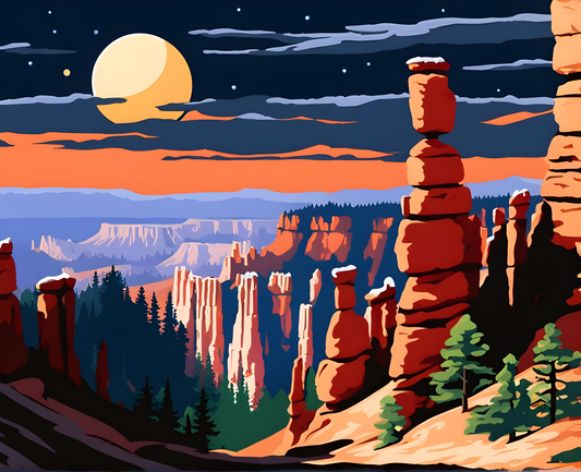 National Parks Collection PD (15) - Bryce Canyon Park, USA - Van-go Paint-By-Number Kit