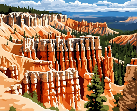 National Parks Collection PD (13) - Bryce Canyon Park, USA - Paint-By-Number Kit