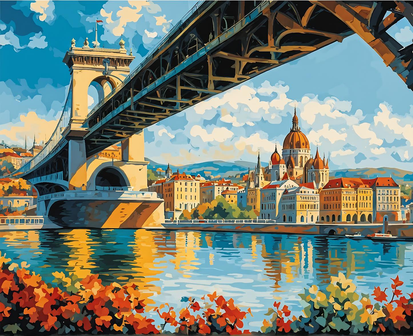 Budapest Bridge PD (1) - Van-Go Paint-By-Number Kit