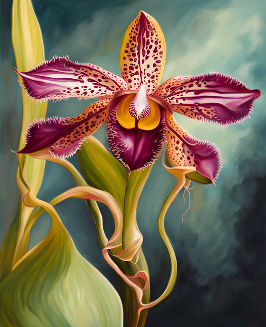 Exotic Flowers Collection (89) - Bulbophyllum Orchid - Van-Go Paint-By-Number Kit