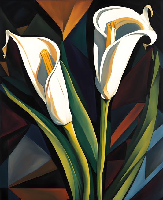 Exotic Flowers Collection (51) - Calla Lily Flowers - Van-Go Paint-By-Number Kit