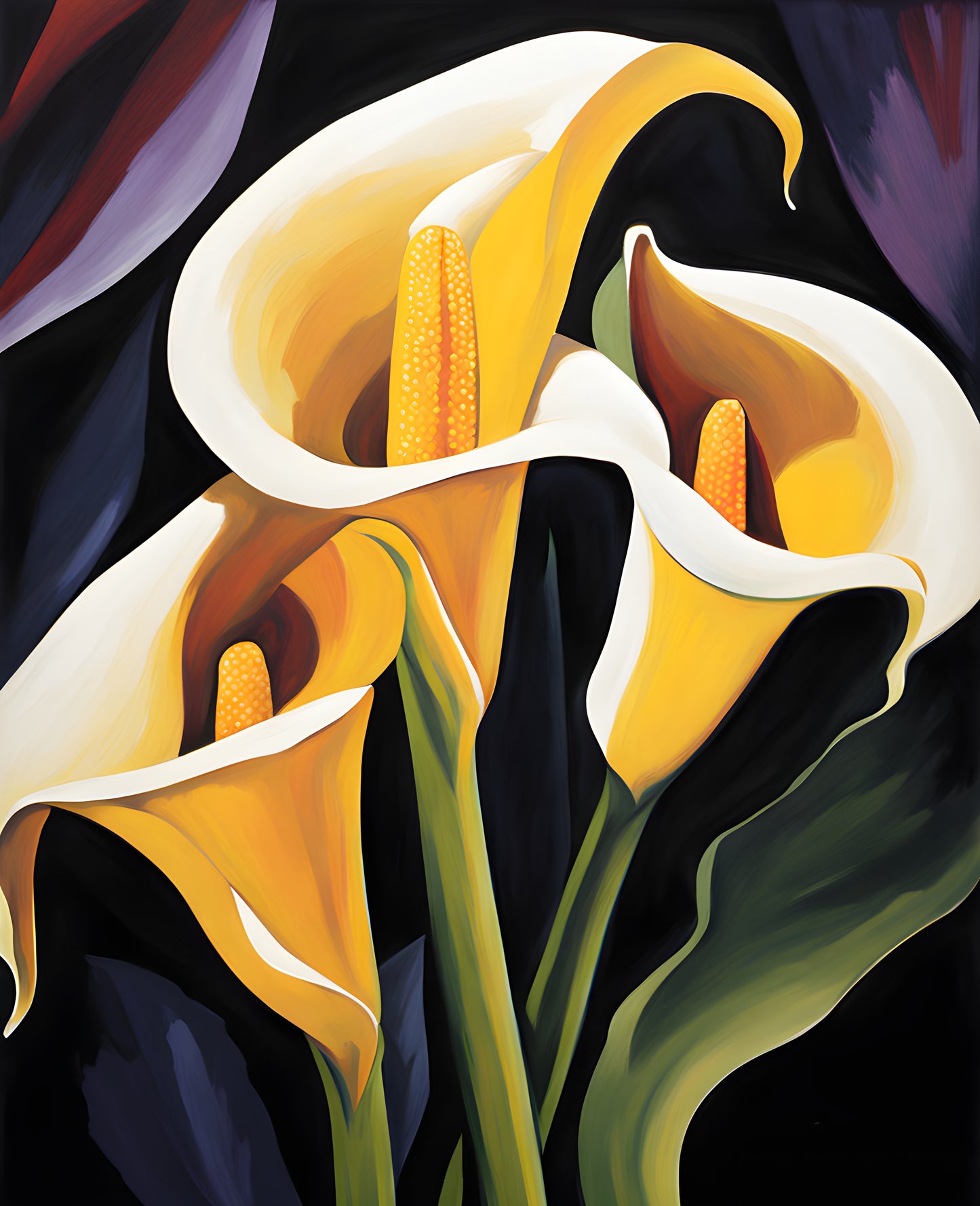 Exotic Flowers Collection (52) - Calla Lily Flowers - Van-Go Paint-By-Number Kit