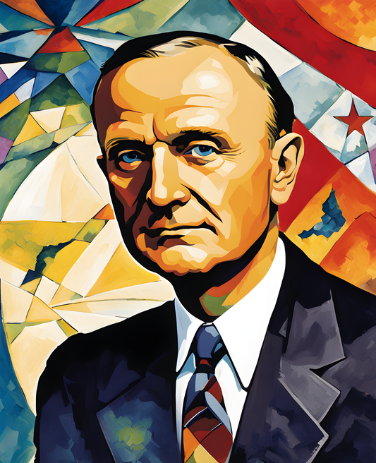 USA Presidential Portraits PD (50) - Calvin Coolidge - Van-Go Paint-By-Number Kit
