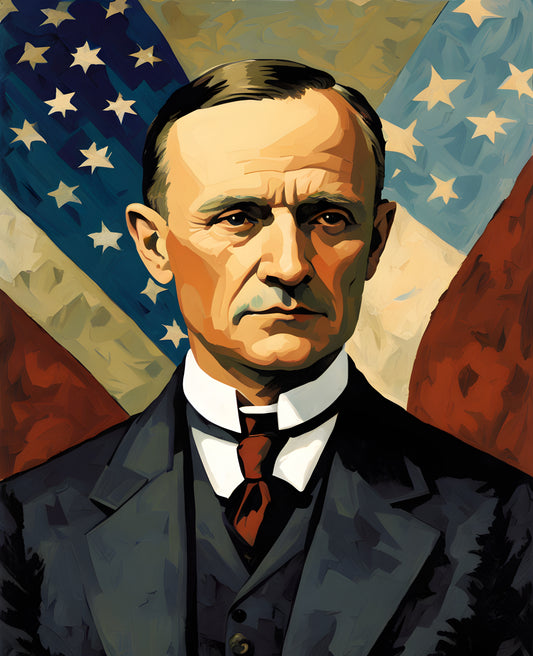 USA Presidential Portraits PD (47) - Calvin Coolidge - Van-Go Paint-By-Number Kit