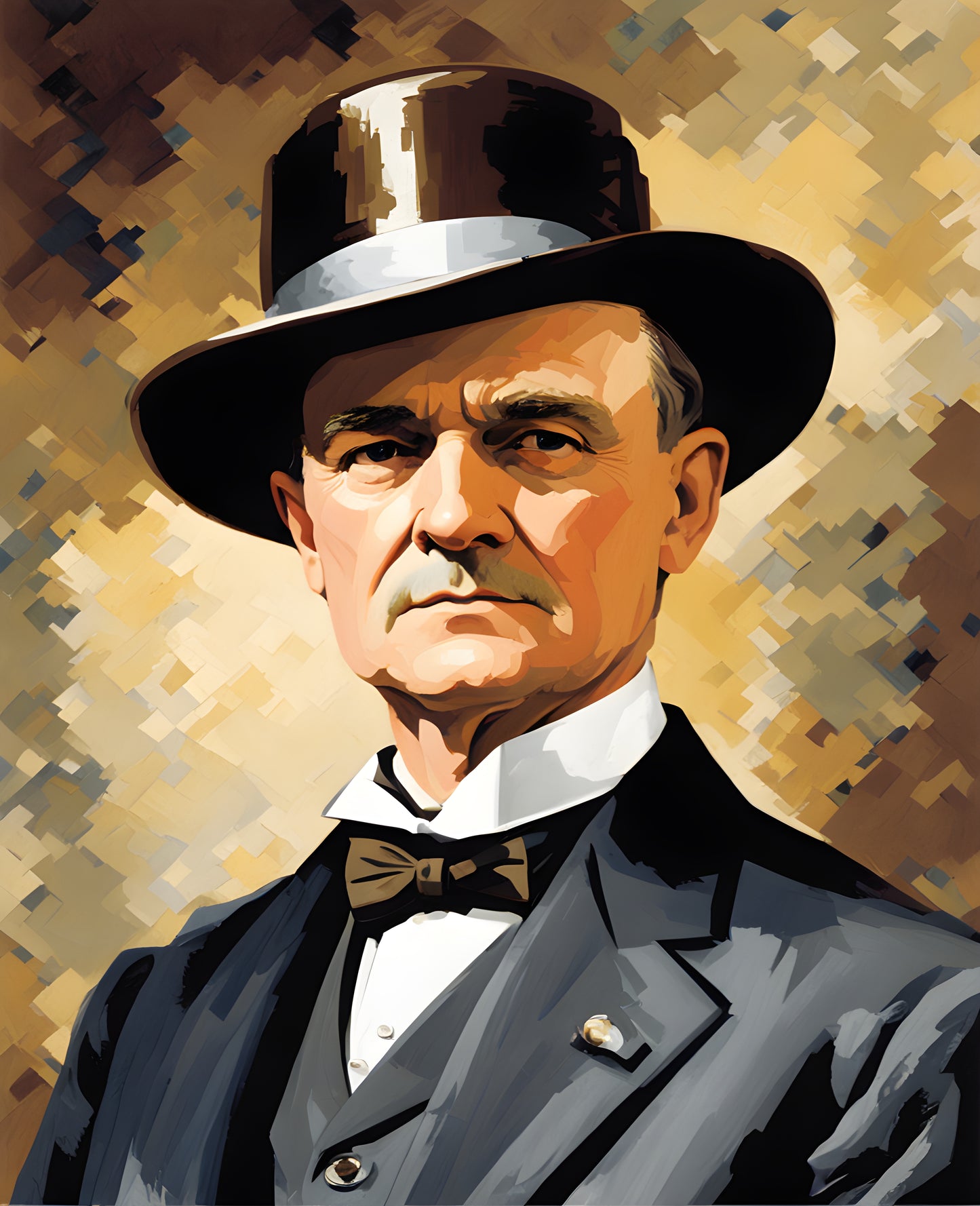 USA Presidential Portraits PD (49) - Calvin Coolidge - Van-Go Paint-By-Number Kit