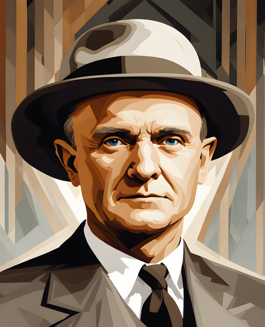 USA Presidential Portraits PD (44) - Calvin Coolidge - Van-Go Paint-By-Number Kit