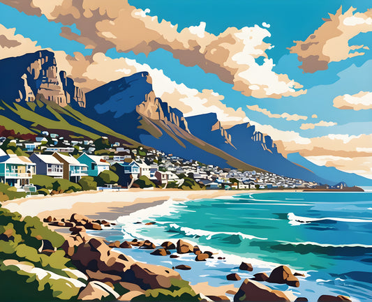 Amazing Places OD (479) - Camps Bay, South Africa - Van-Go Paint-By-Number Kit