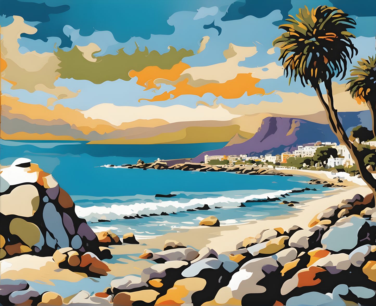 Amazing Places OD (369) - Camps Bay, South Africa - Van-Go Paint-By-Number Kit