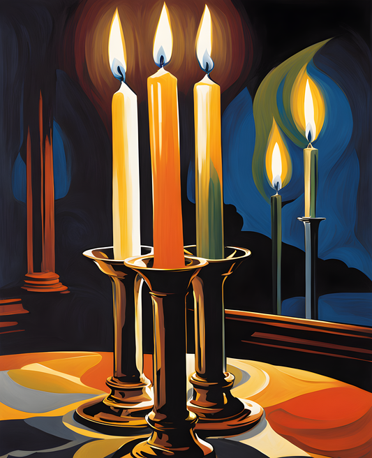 Candles of Faith - Van-Go Paint-By-Number Kit