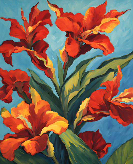 Exotic Flowers Collection (23) - Canna Lily - Van-Go Paint-By-Number Kit