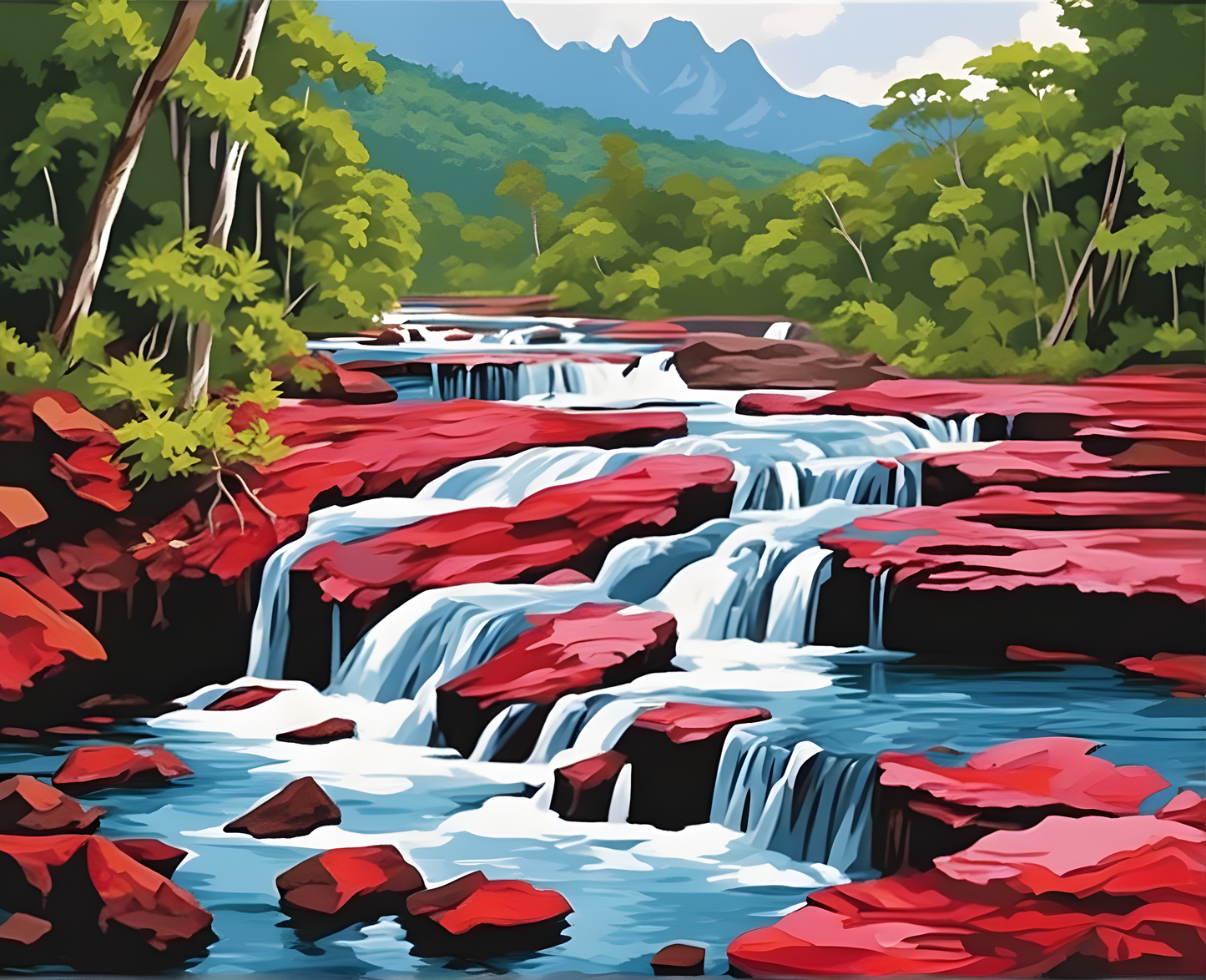 Amazing Places OD (373) - Caño Cristales, Colombia - Van-Go Paint-By-Number Kit