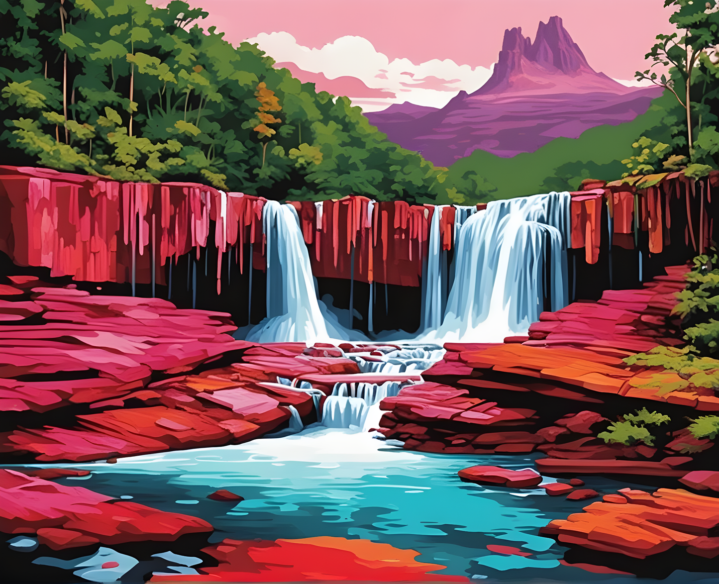 Amazing Places OD (374) - Caño Cristales, Colombia - Van-Go Paint-By-Number Kit