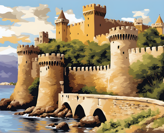 Castles OD - Castillo de Coca, Spain (48) - Van-Go Paint-By-Number Kit