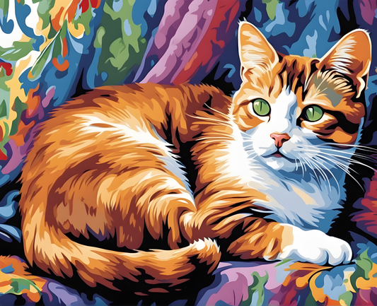 Cat Siesta - Van-Go Paint-By-Number Kit