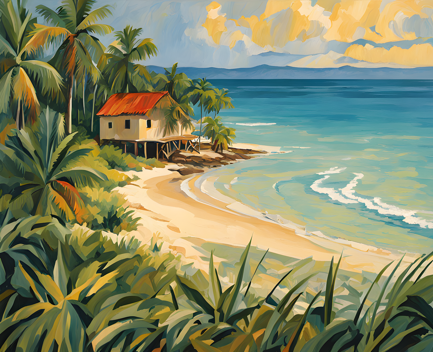 Cuba Collection (28) - Cayo Largo del Sur - Van-Go Paint-By-Number Kit