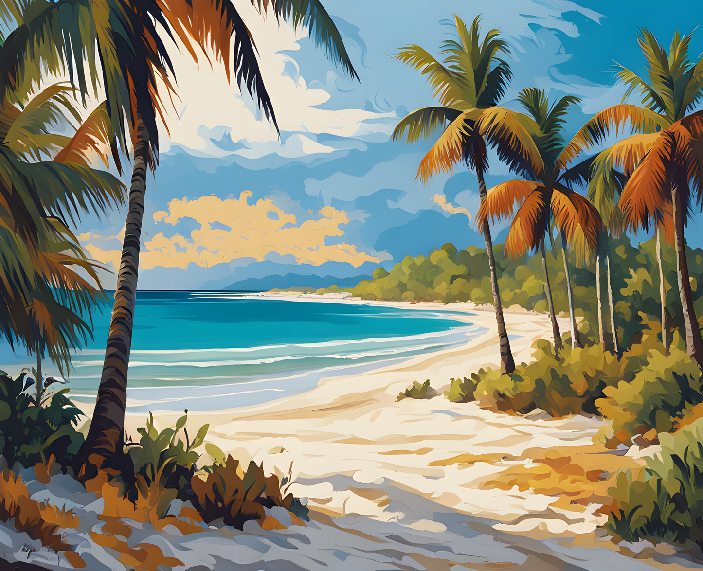 Cuba Collection (27) - Cayo Largo del Sur - Van-Go Paint-By-Number Kit