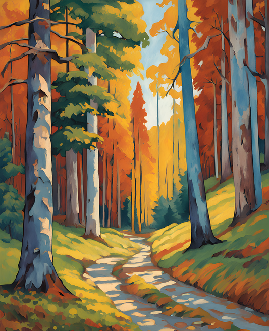 Cedar Woods (1) - Van-Go Paint-By-Number Kit