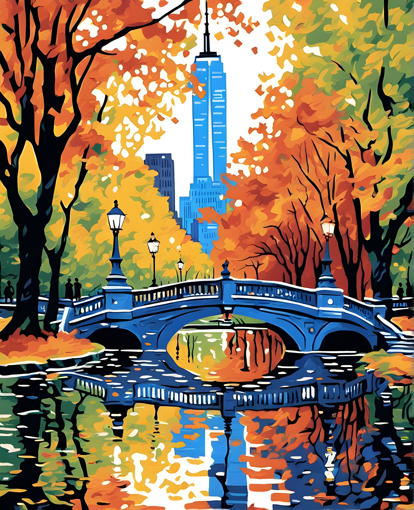 Central Park, Manhattan Collection PD (2) - Van-Go Paint-By-Number Kit