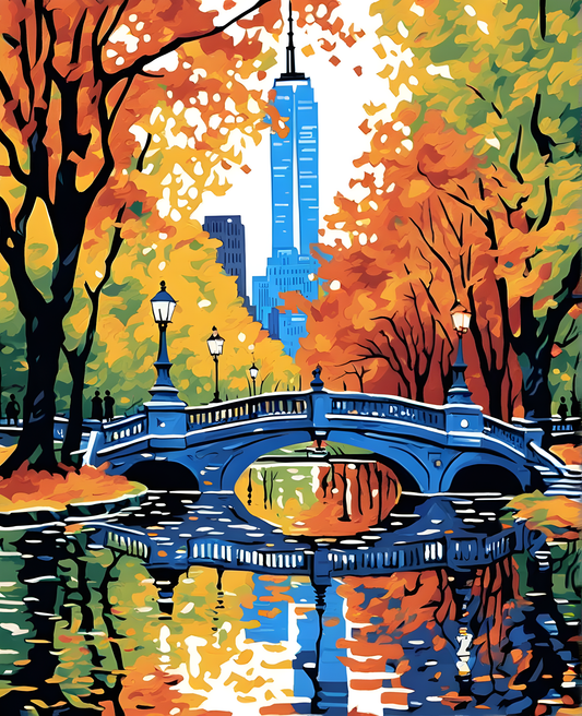 Central Park, Manhattan Collection PD (2) - Van-Go Paint-By-Number Kit