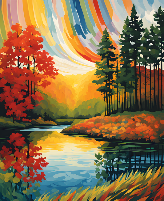 Chasing Rainbows - Van-Go Paint-By-Number Kit