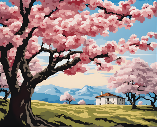 Cherry Blossom PD (5) - Van-Go Paint-By-Number Kit