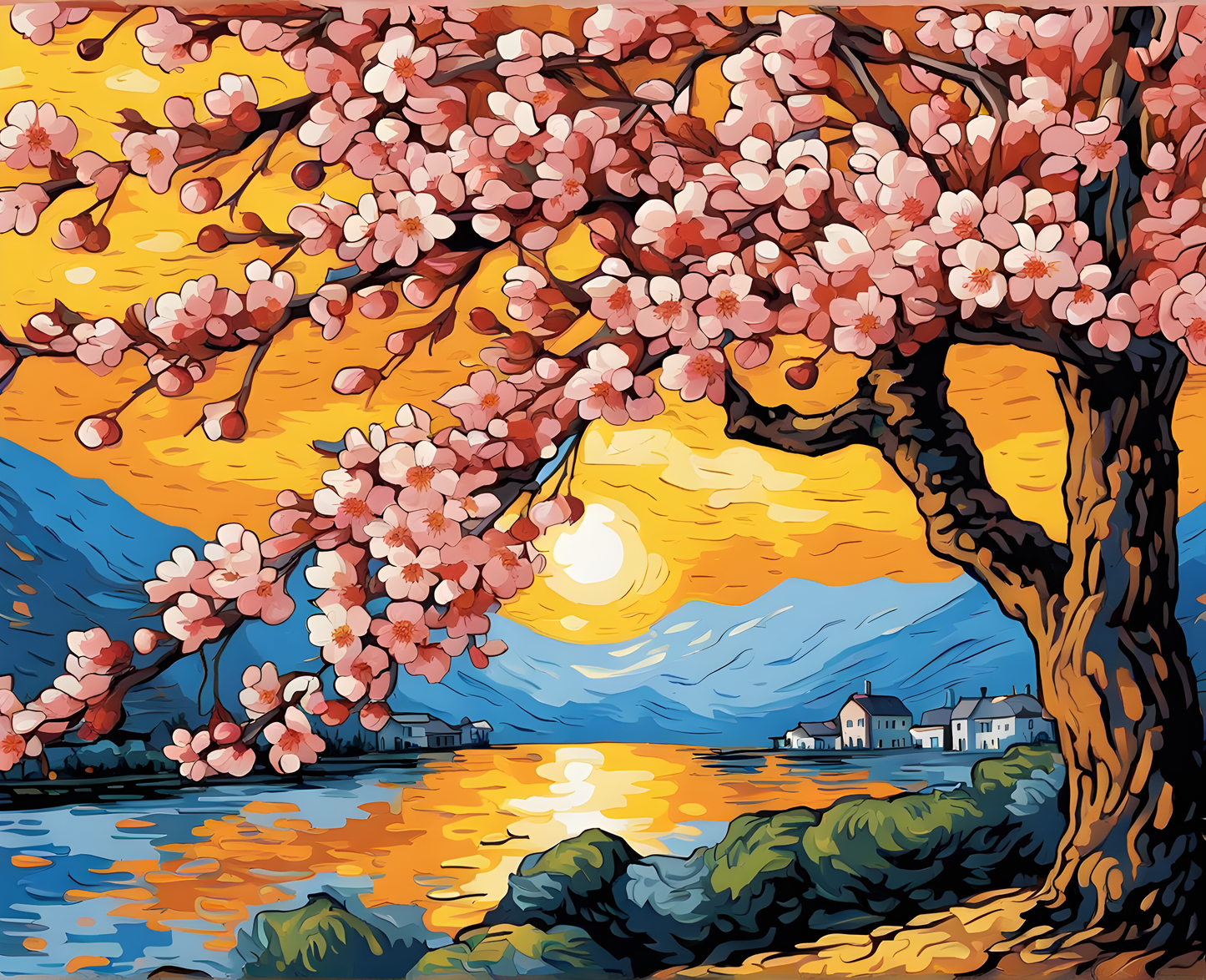Cherry Blossom PD (1) - Van-Go Paint-By-Number Kit