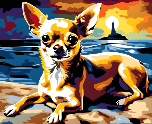 Dogs Collection PD (16) - Chihuahua - Van-Go Paint-By-Number Kit