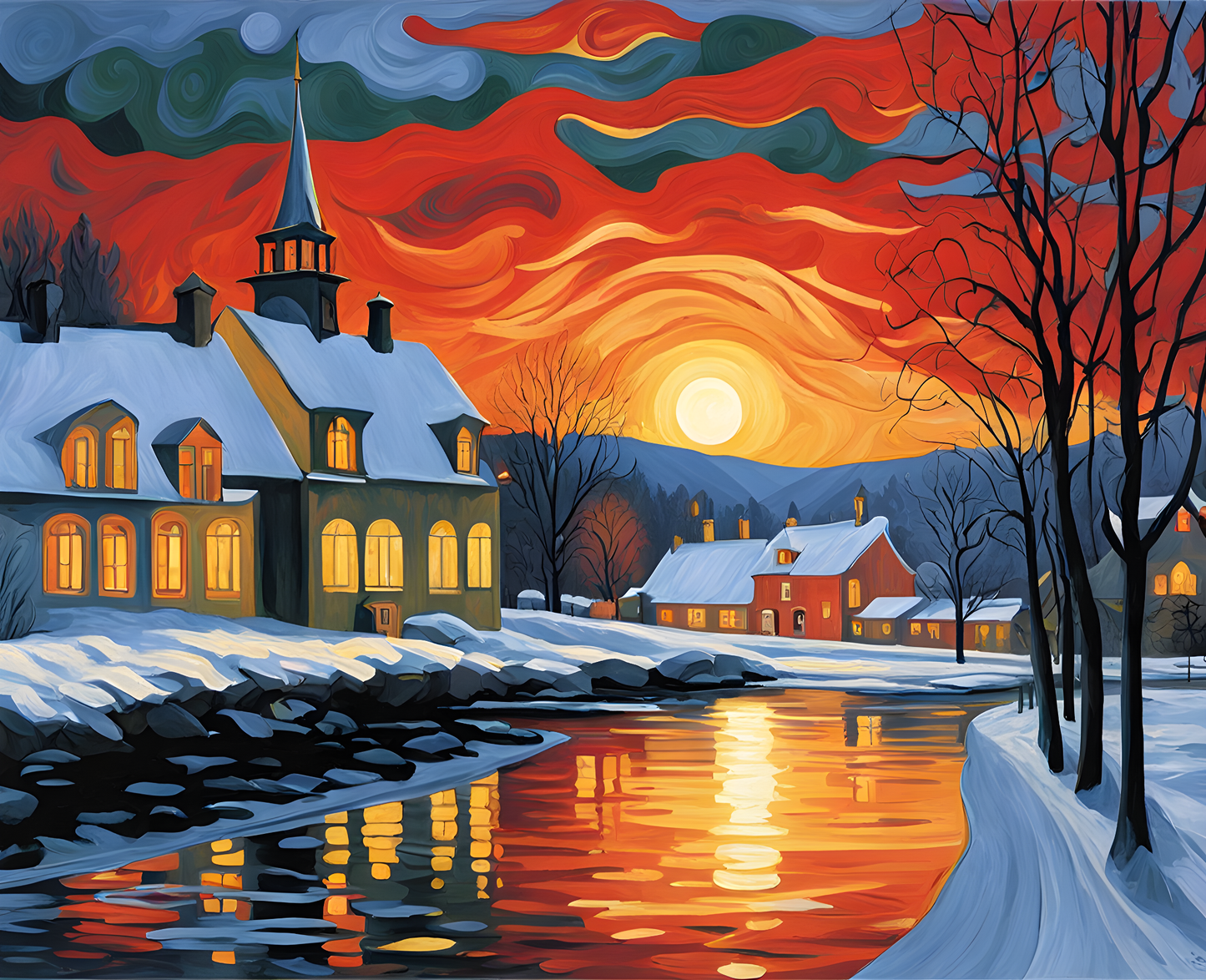 Christmas Eve - Van-Go Paint-By-Number Kit