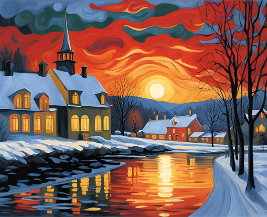 Christmas Eve - Van-Go Paint-By-Number Kit