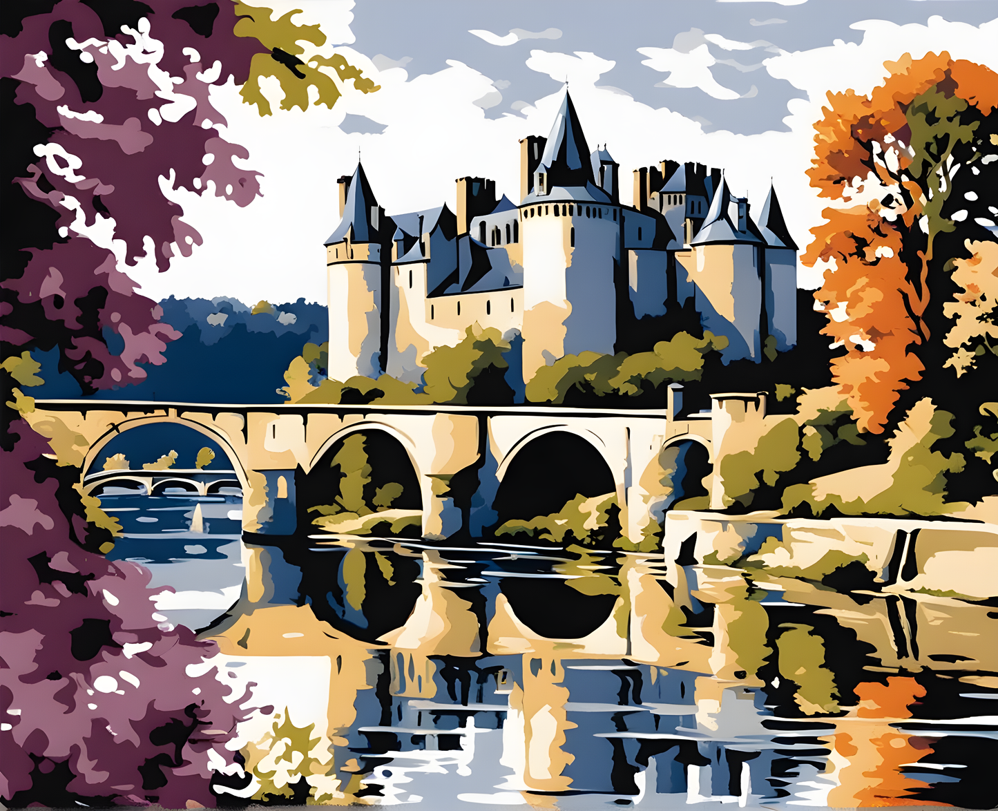 Castles OD - Château d’Angers, France  (92) - Van-Go Paint-By-Number Kit