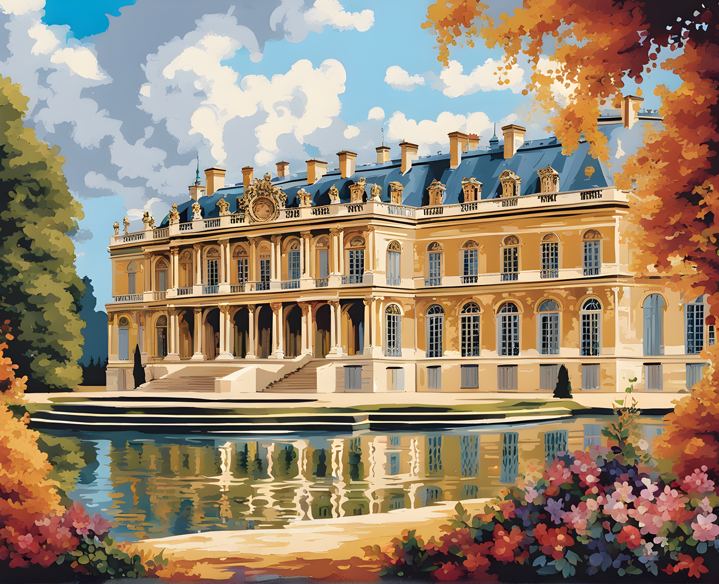 Castles OD - Château de Versailles, France (55) - Van-Go Paint-By-Number Kit