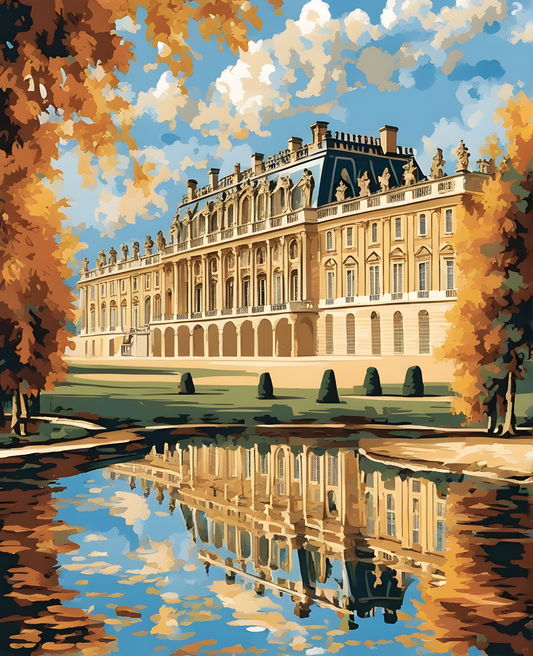 Paris Collection OD (37) -  Château de Versailles - Van-Go Paint-By-Number Kit
