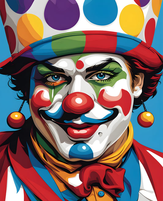 Circus Clown (7) PD - Van-Go Paint-By-Number Kit