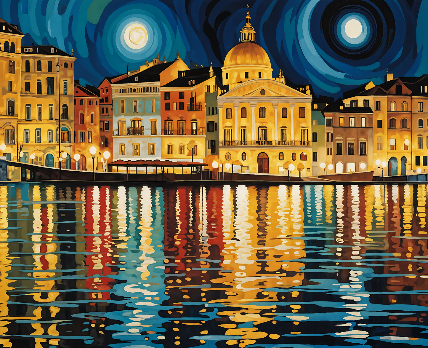 City lights reflections PD (1) - Van-Go Paint-By-Number Kit