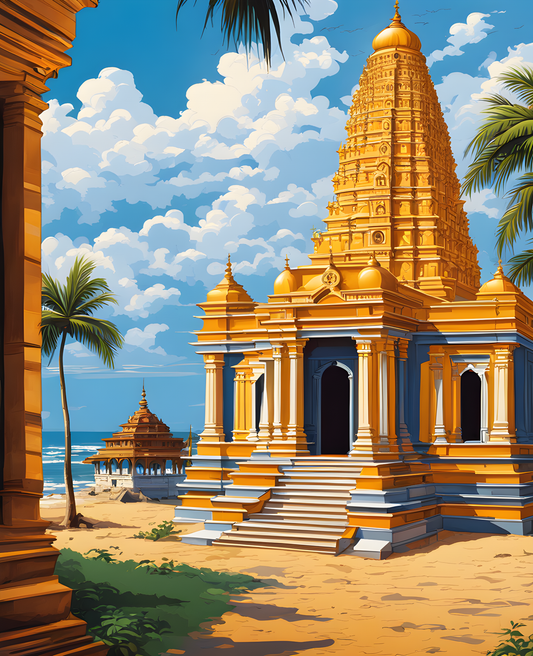 Sri Lanka Collection PD (8) - City of Jaffna -  Van-Go Paint-By-Number Kit